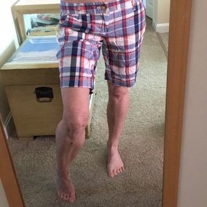 Aeropostale | Shorts | Aeropostale Sz Navy Blue Red Plaid Bermuda Shorts  Nwt | Poshmark